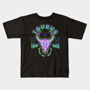 Taurus 6a Black Kids T-Shirt